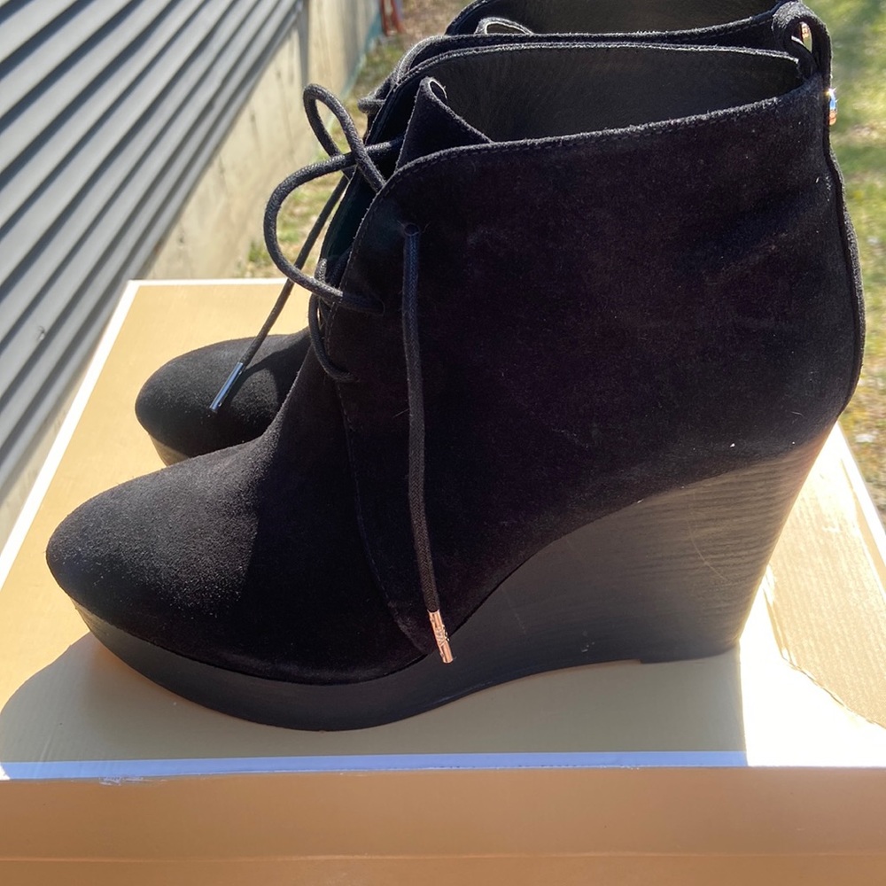 Michael kors suede wedges